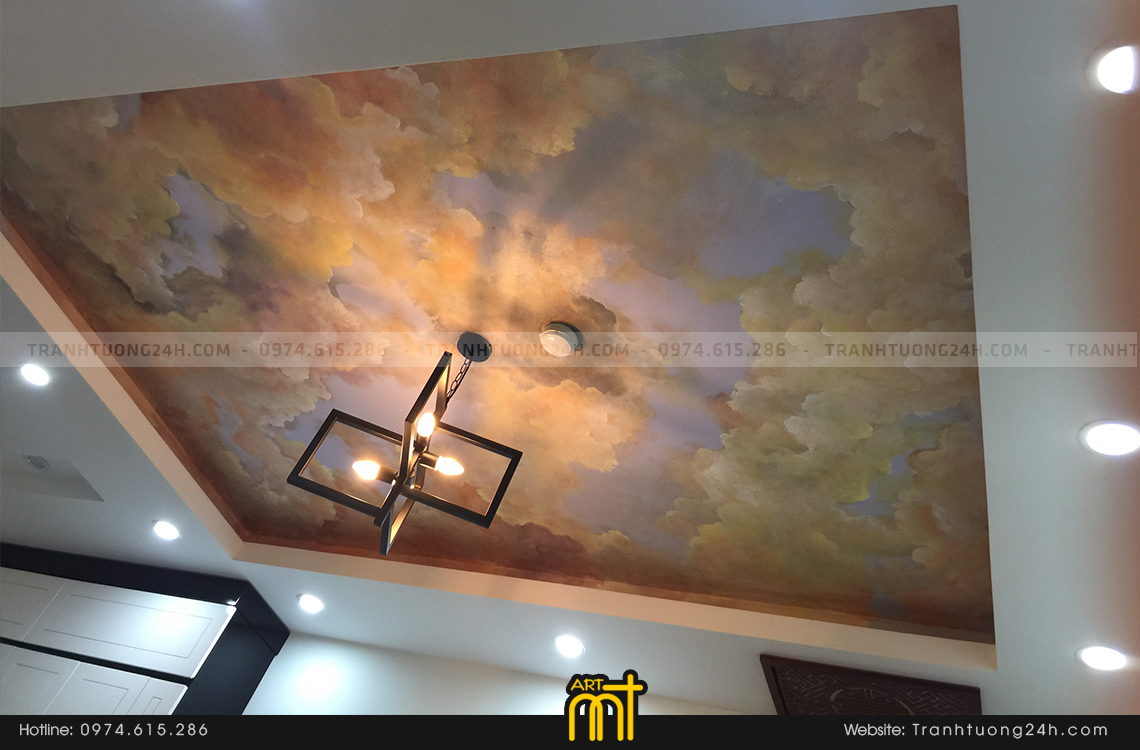 vẽ trần nhà 3d